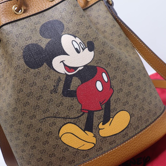 Disney x Gucci small bucket bag Style 602691 HWXAM 8559 - Click Image to Close
